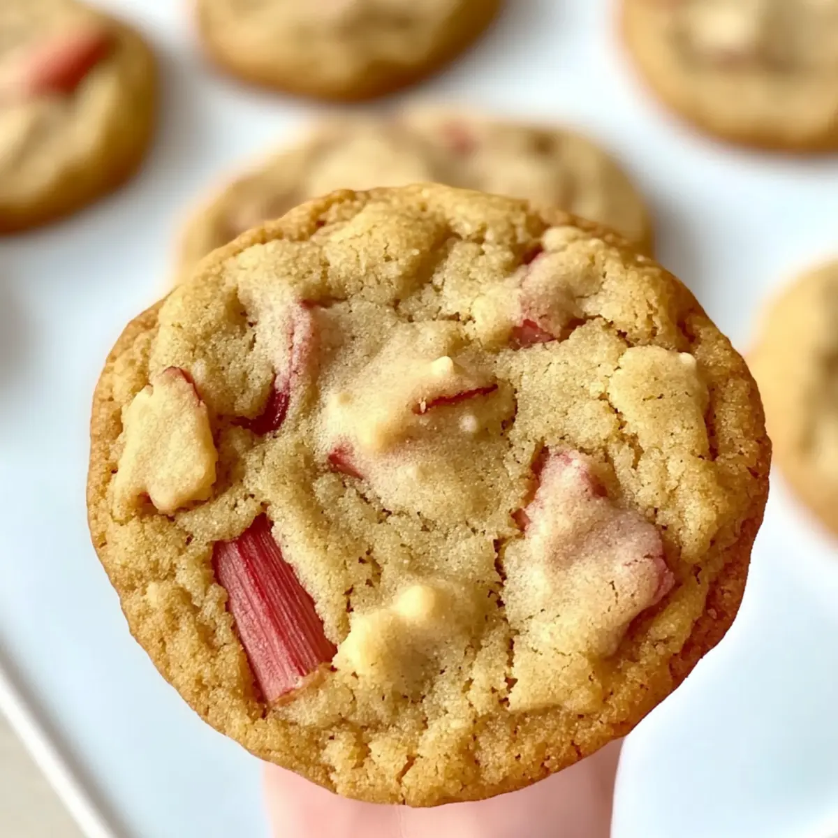Chewy Brown Sugar Rhubarb Cookies for Sweet Spring Indulgence