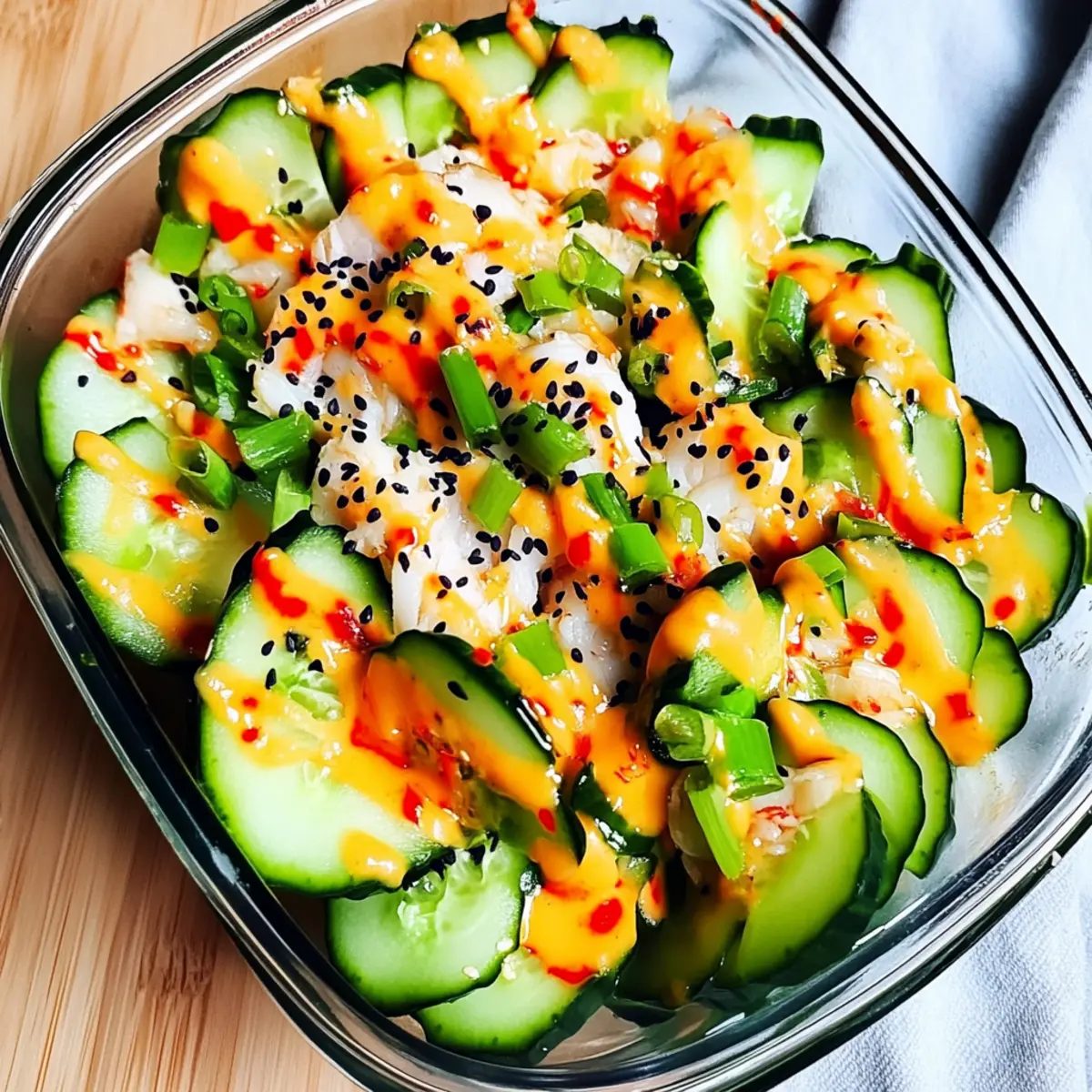 California Roll Cucumber Salad: Refreshing, Healthy Crunch!