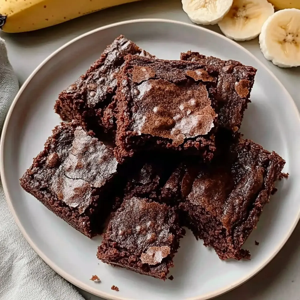 Delicious 3 Ingredient Banana Brownies for Instant Indulgence