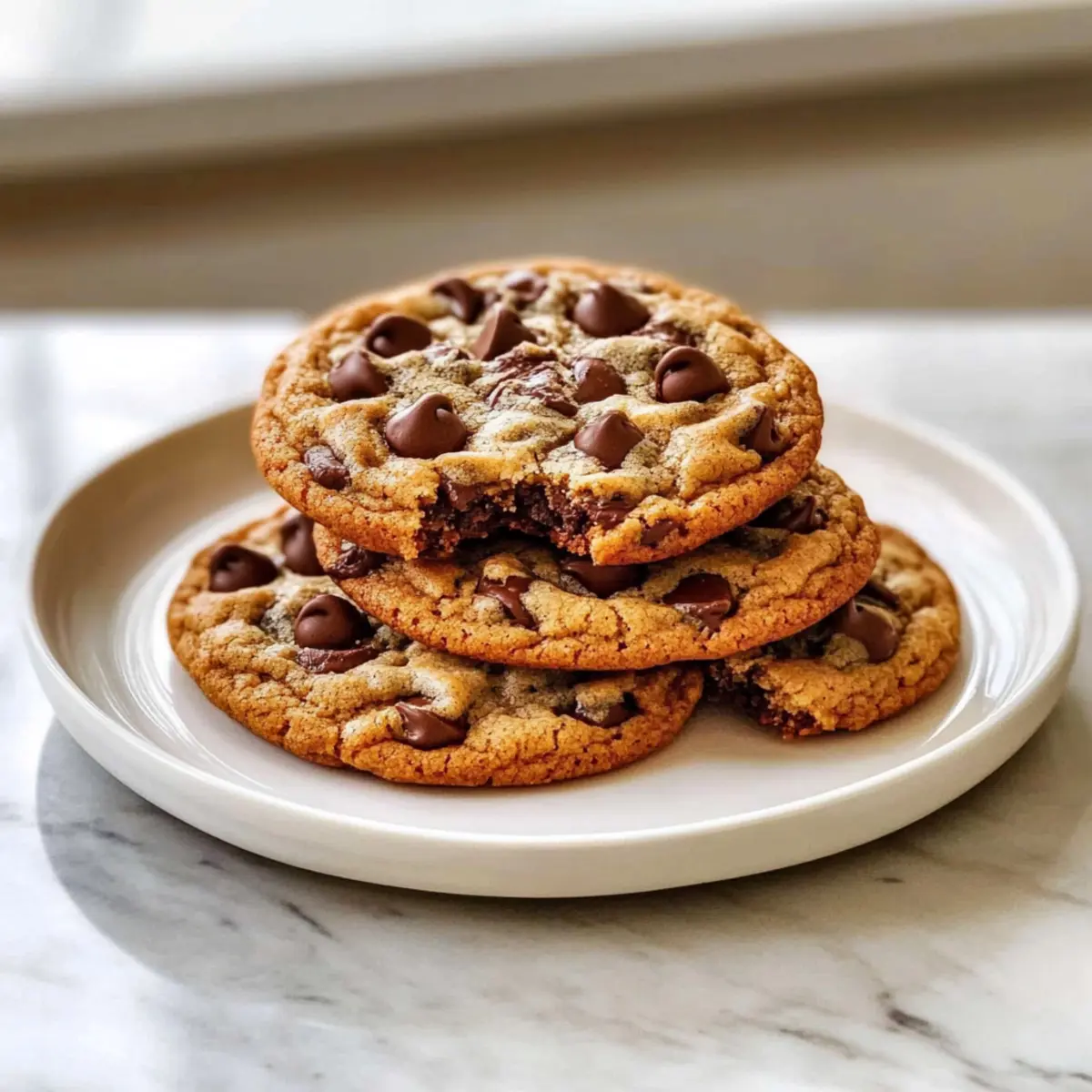 Soft and Chewy Chocolate Chip Cookies Cooked to Perfection