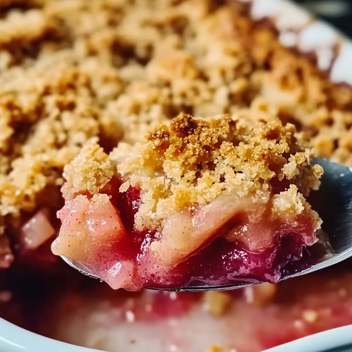 Classic Rhubarb Crisp with Frozen Rhubarb for Cozy Evenings