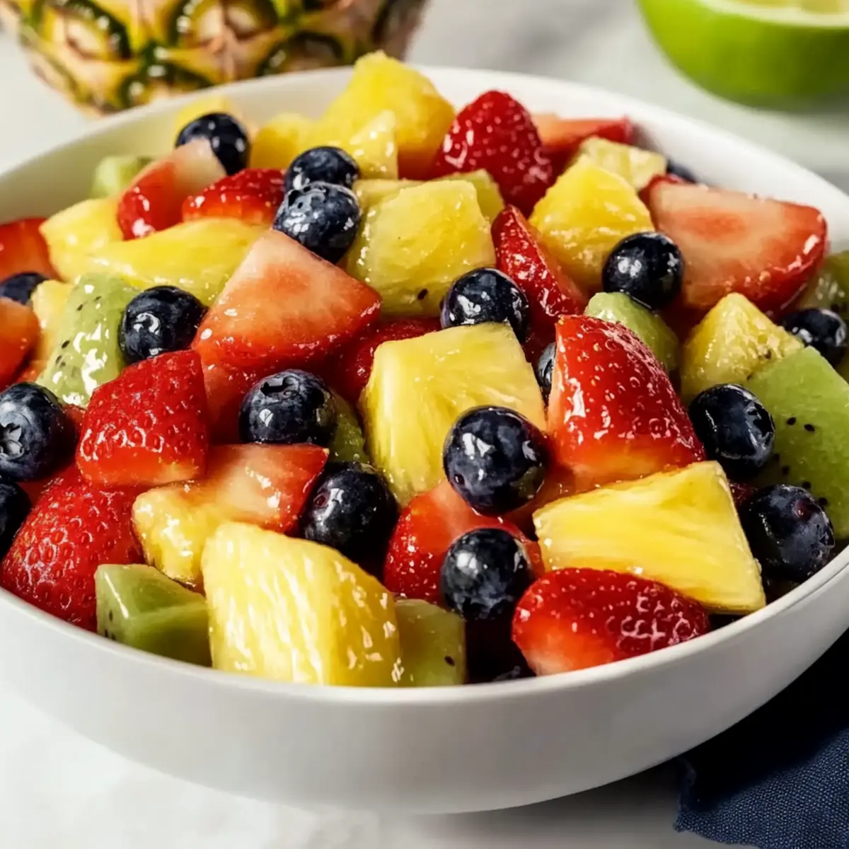 Delicious Fruit Salad with Honey Lime Dressing to Refresh Your Summer