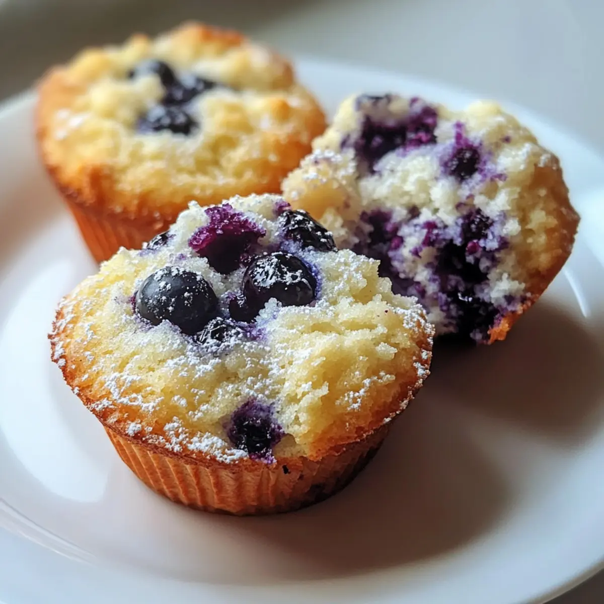 Fluffy Greek Yogurt Blueberry Muffins for a Healthy Treat