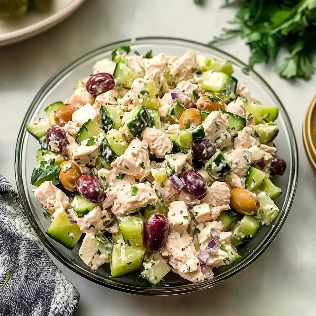 Keto Mediterranean Chicken Salad: Quick, Creamy, and Delicious
