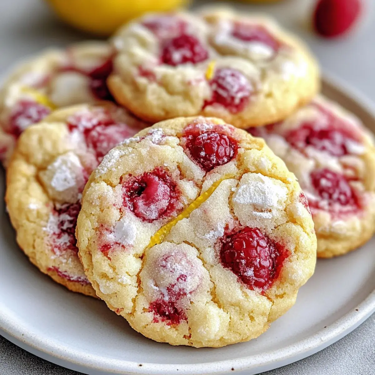 Lemon Raspberry Cookies: Soft Chewy Joy in Every Bite