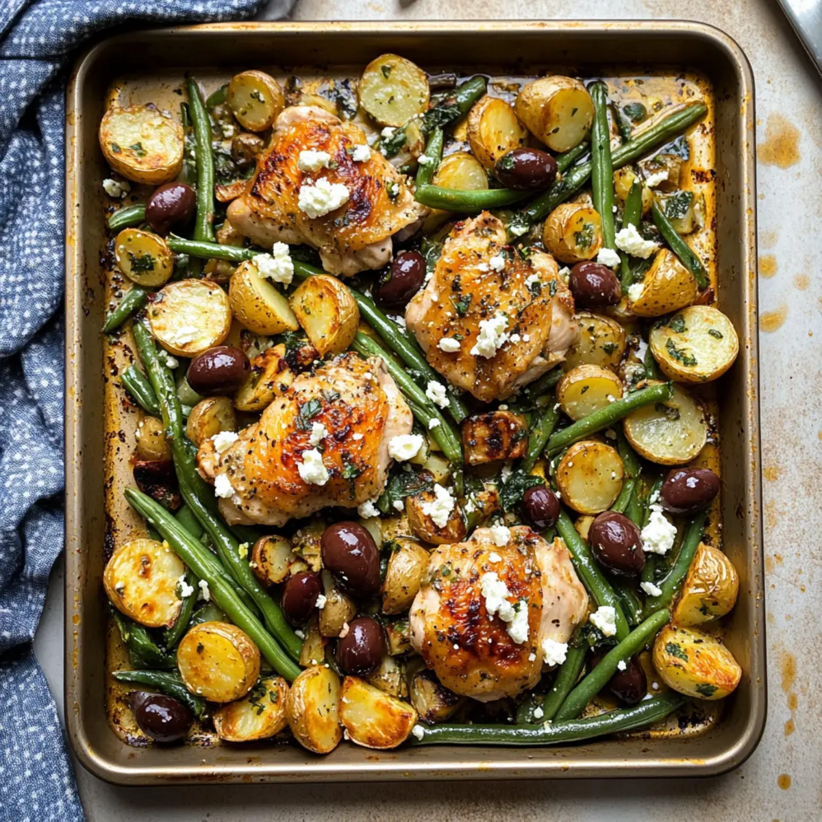 Mediterranean Lemon Chicken with Crispy Potatoes Awaits You