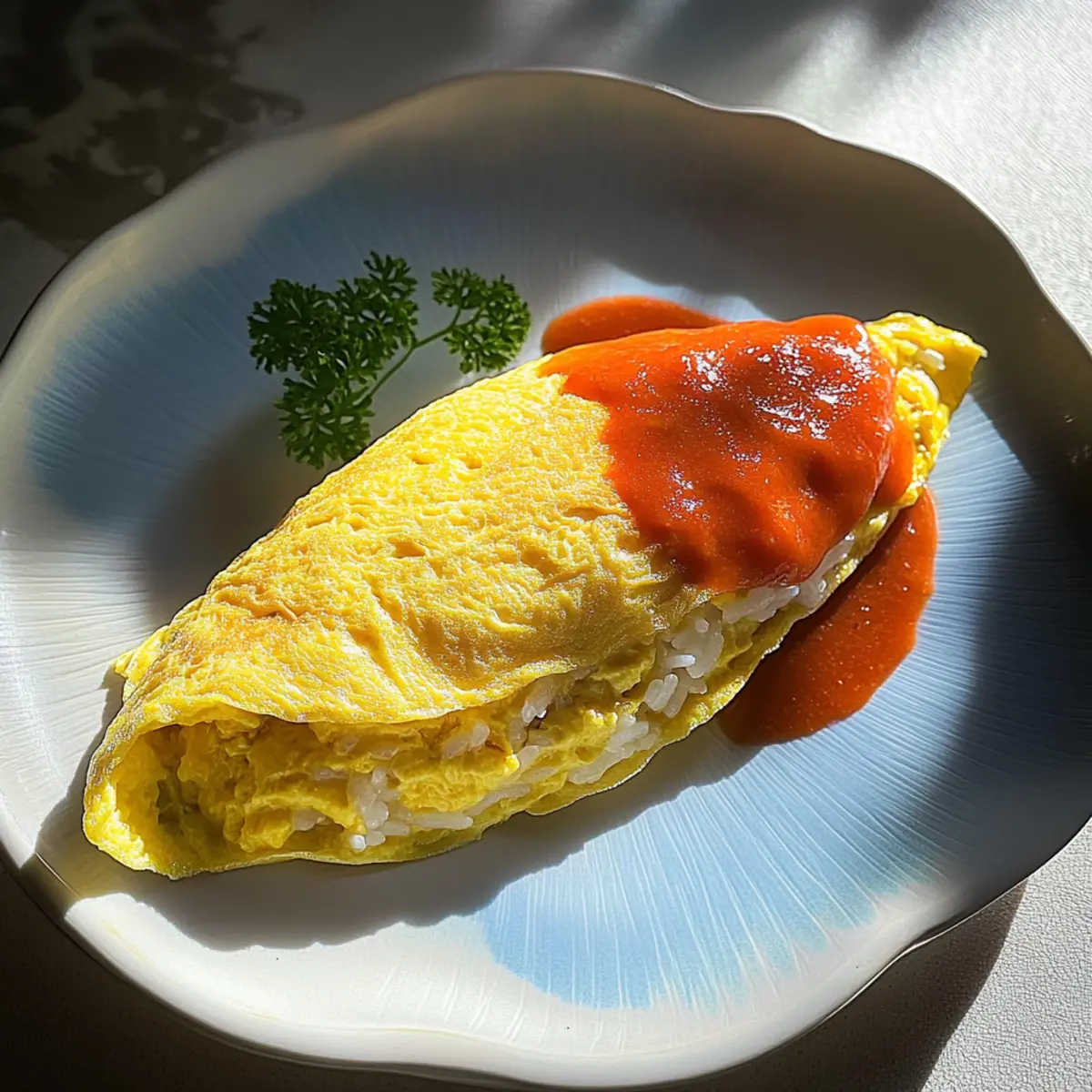 Fluffy Omurice: Comforting Japanese Omelette Rice Delight