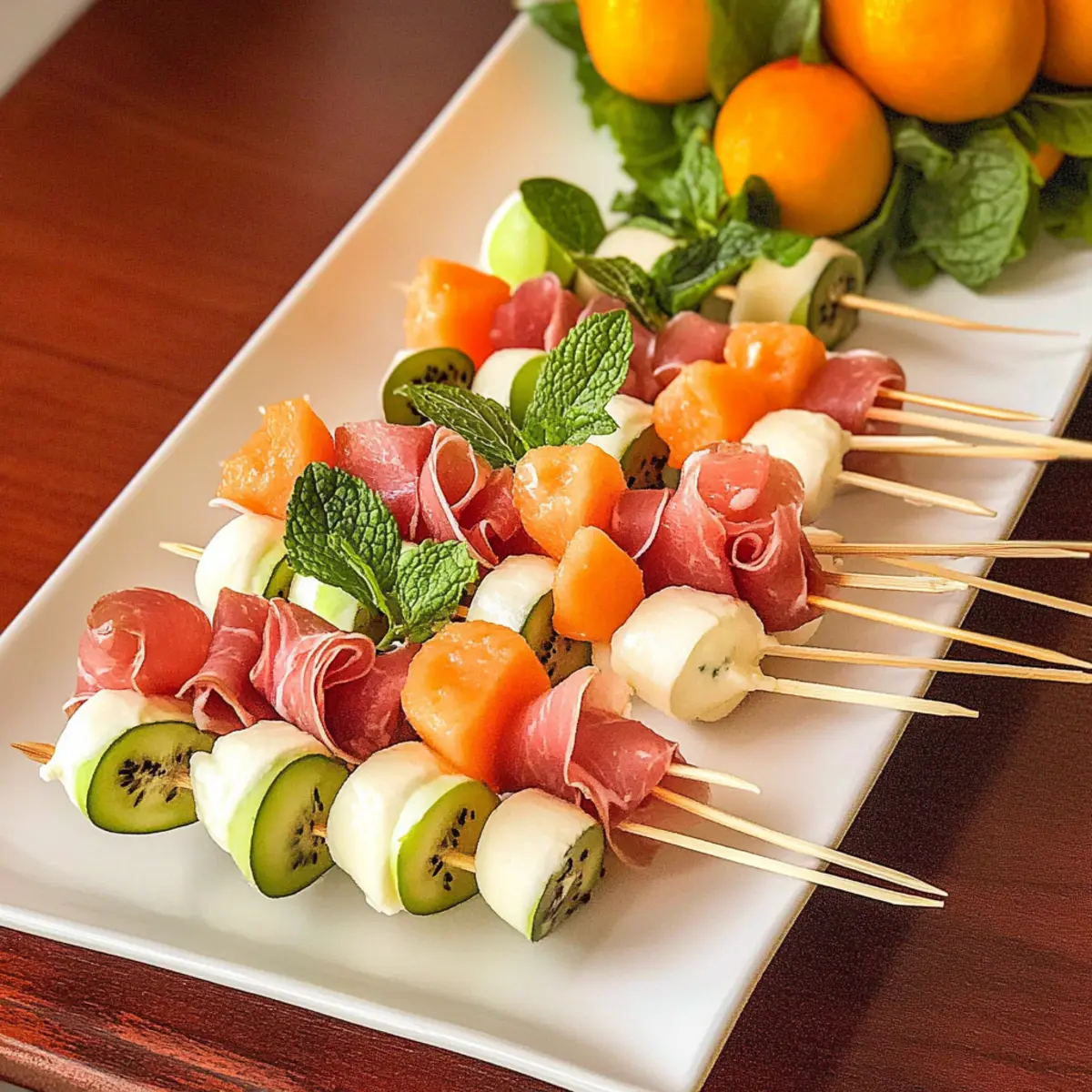 Prosciutto and Melon Skewers: The Perfect Easy Appetizer