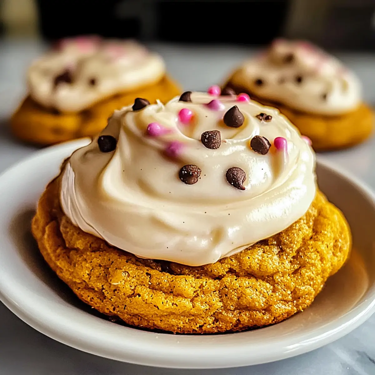 Soft Pumpkin Cookies with Cream Cheese Frosting Bliss