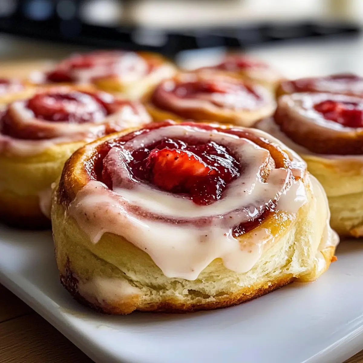 Indulgent Strawberry Cheesecake Cinnamon Rolls for Brunch Bliss