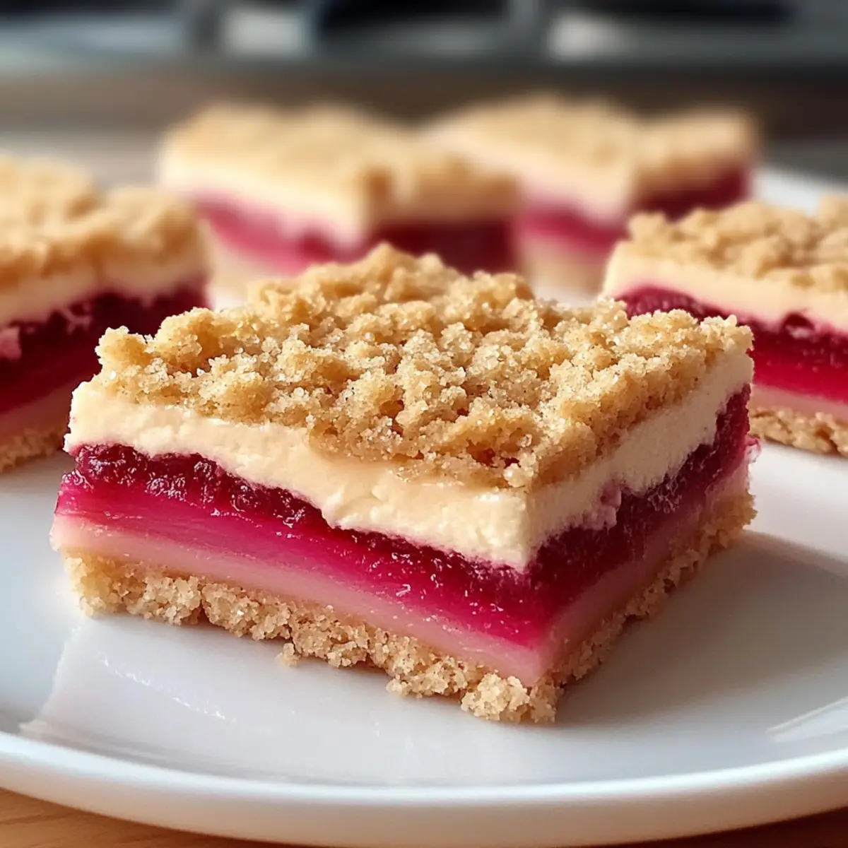 Tangy Rhubarb Cream Cheese Dessert Bars for Spring Bliss