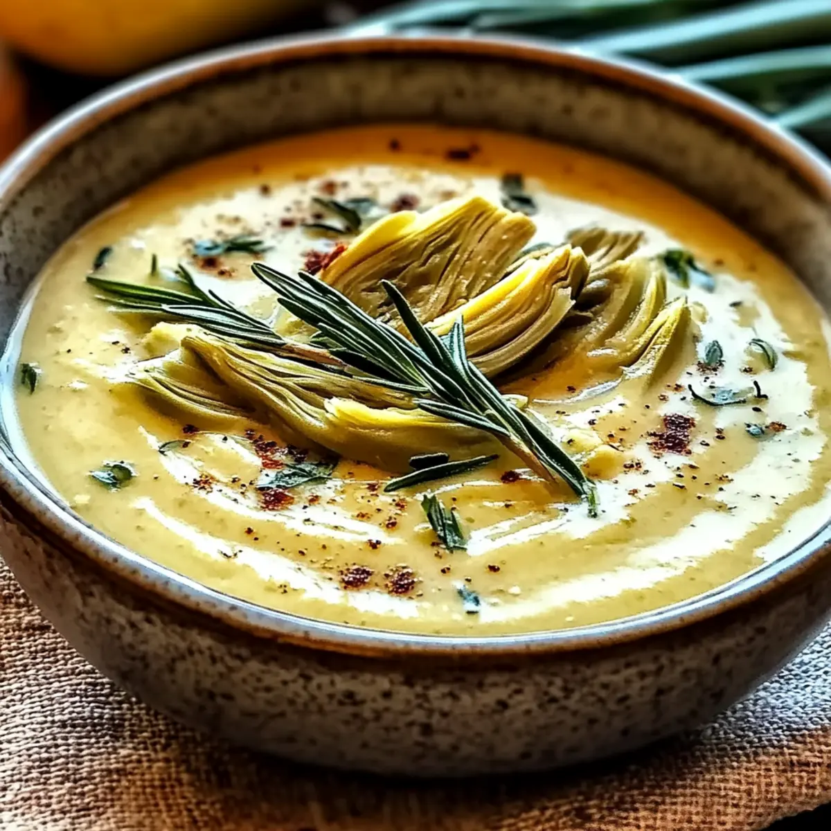 Creamy Lemony Tuscan Artichoke Soup That Warms the Soul