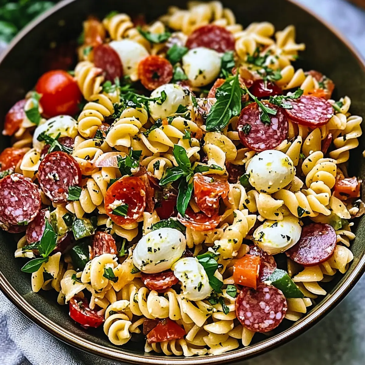 Zesty Italian Pasta Salad – Perfect for Any Gathering