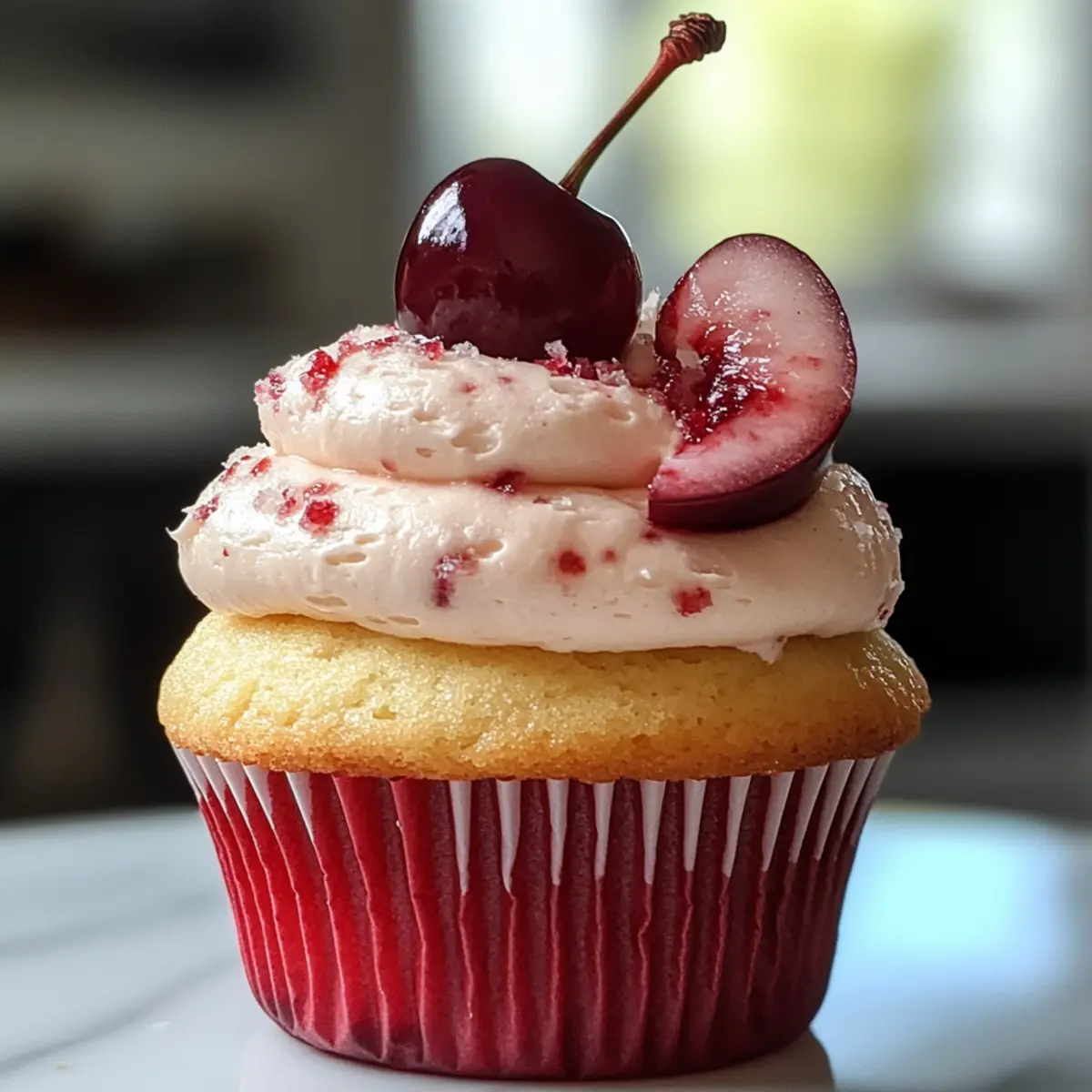 Cherry Vanilla Cupcakes That Will Steal Your Heart