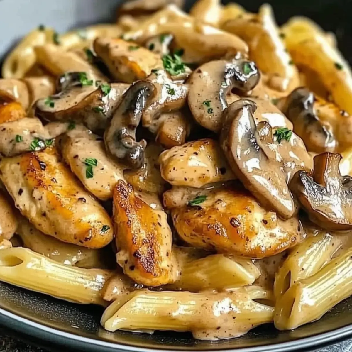 Creamy Chicken Marsala Pasta for Quick Comfort Food Bliss
