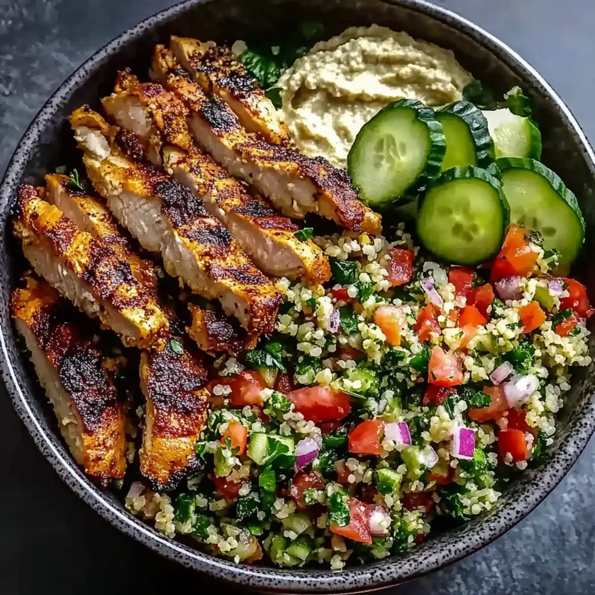 Lebanese Chicken Shawarma Bowl: Bright Flavors Await You