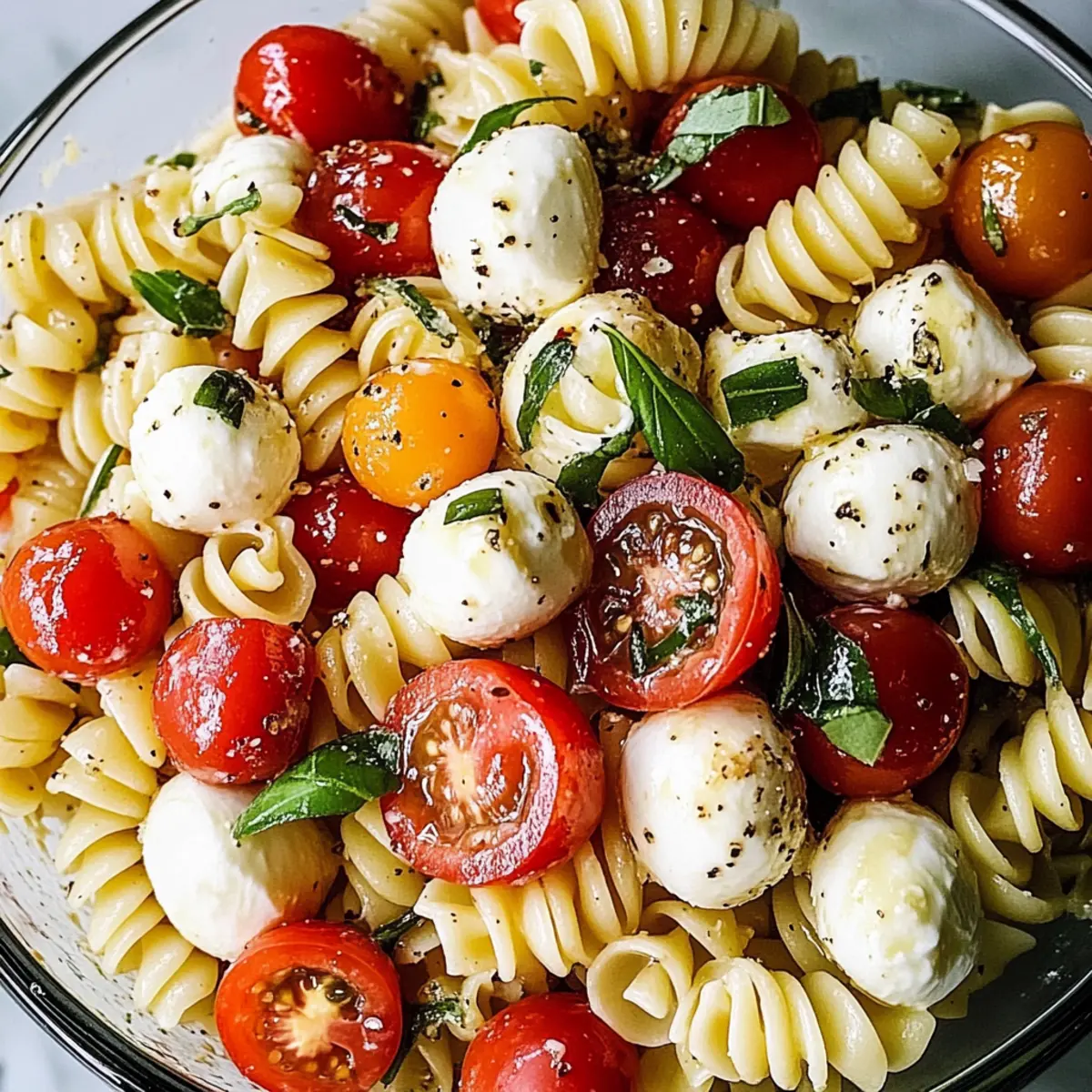 Creamy Caprese Pasta Salad for Refreshingly Delicious Summers