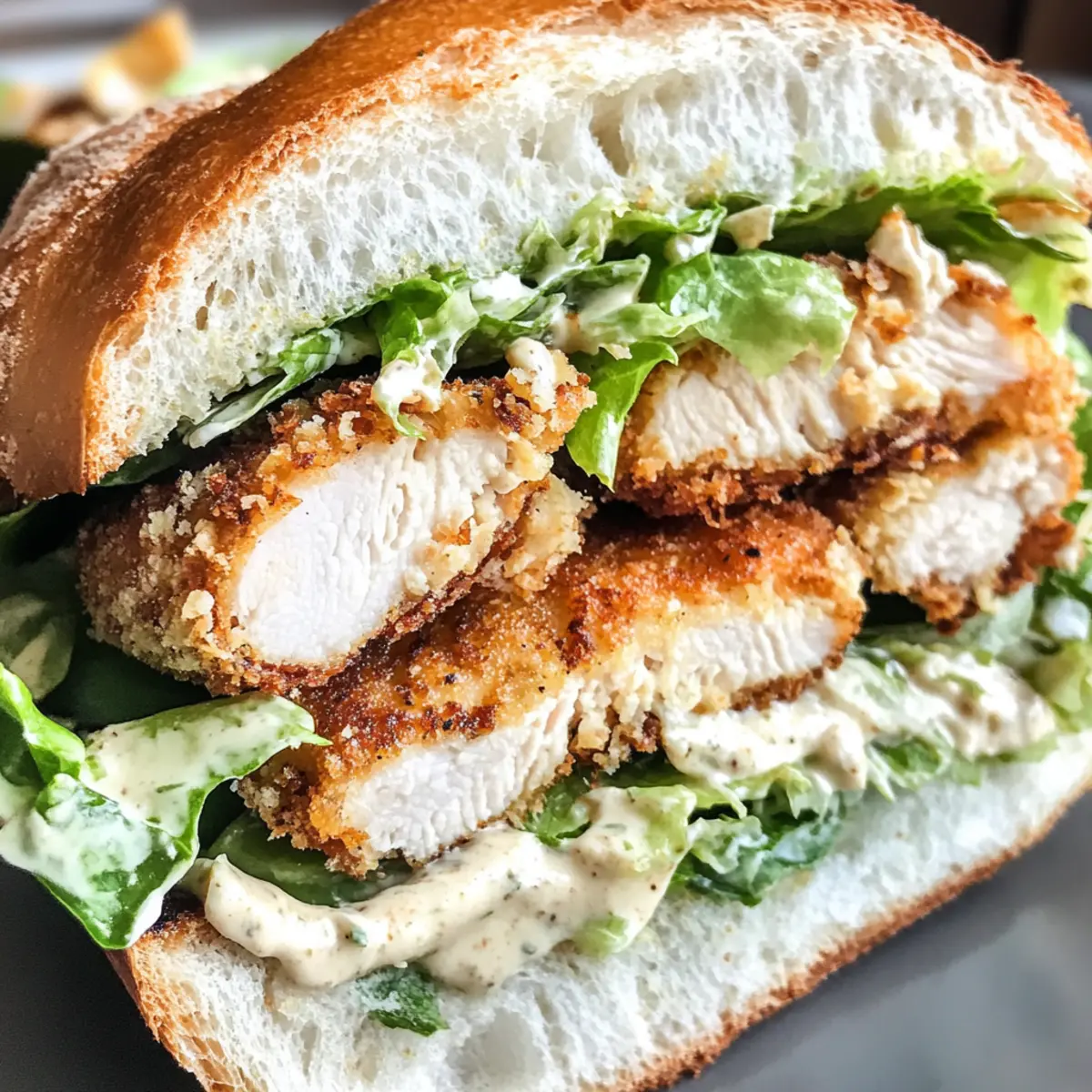 Crispy Chicken Caesar Sandwich for Ultimate Flavor Bliss