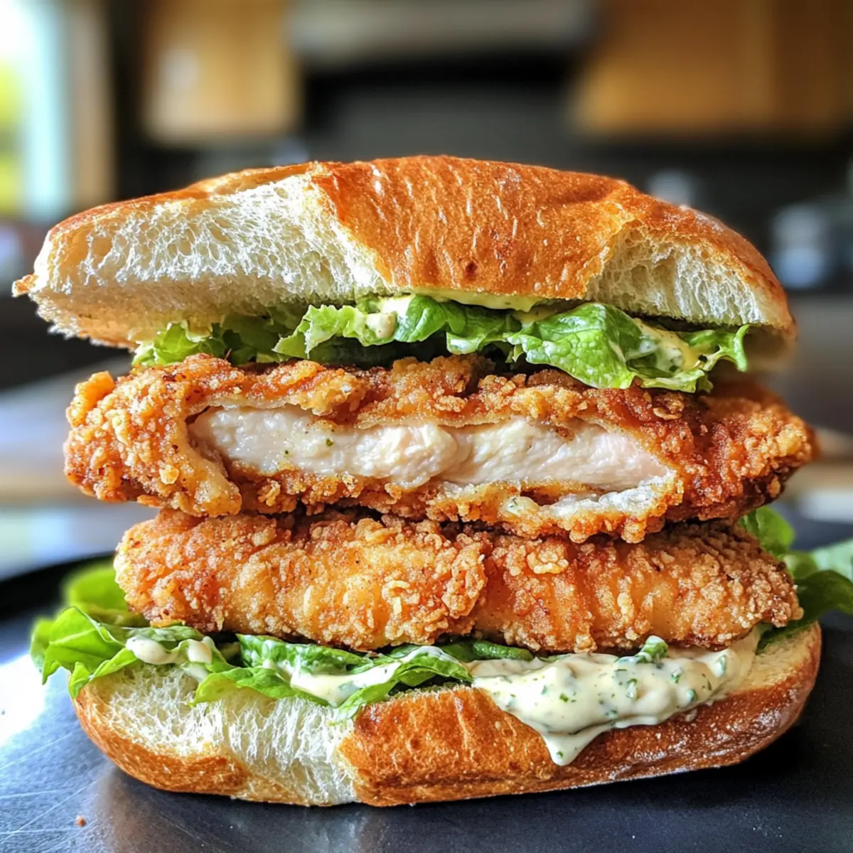 Crispy Chicken Caesar Sandwich: A Crunchy Flavor Adventure