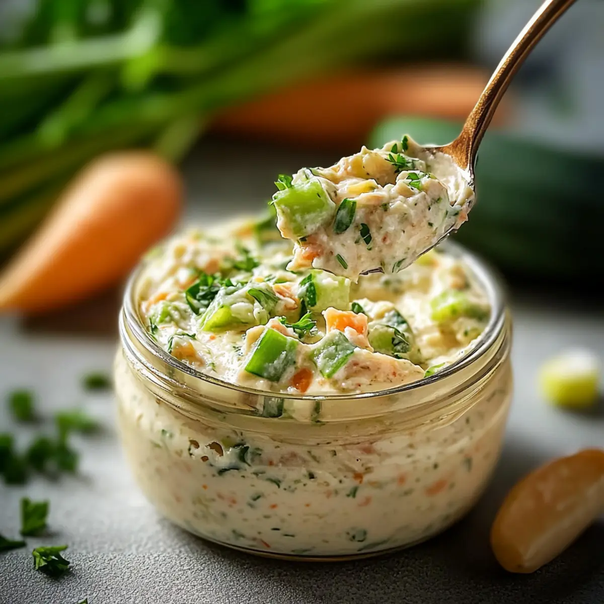 Creamy Garden Vegetable Spread: Quick, Healthy Delight