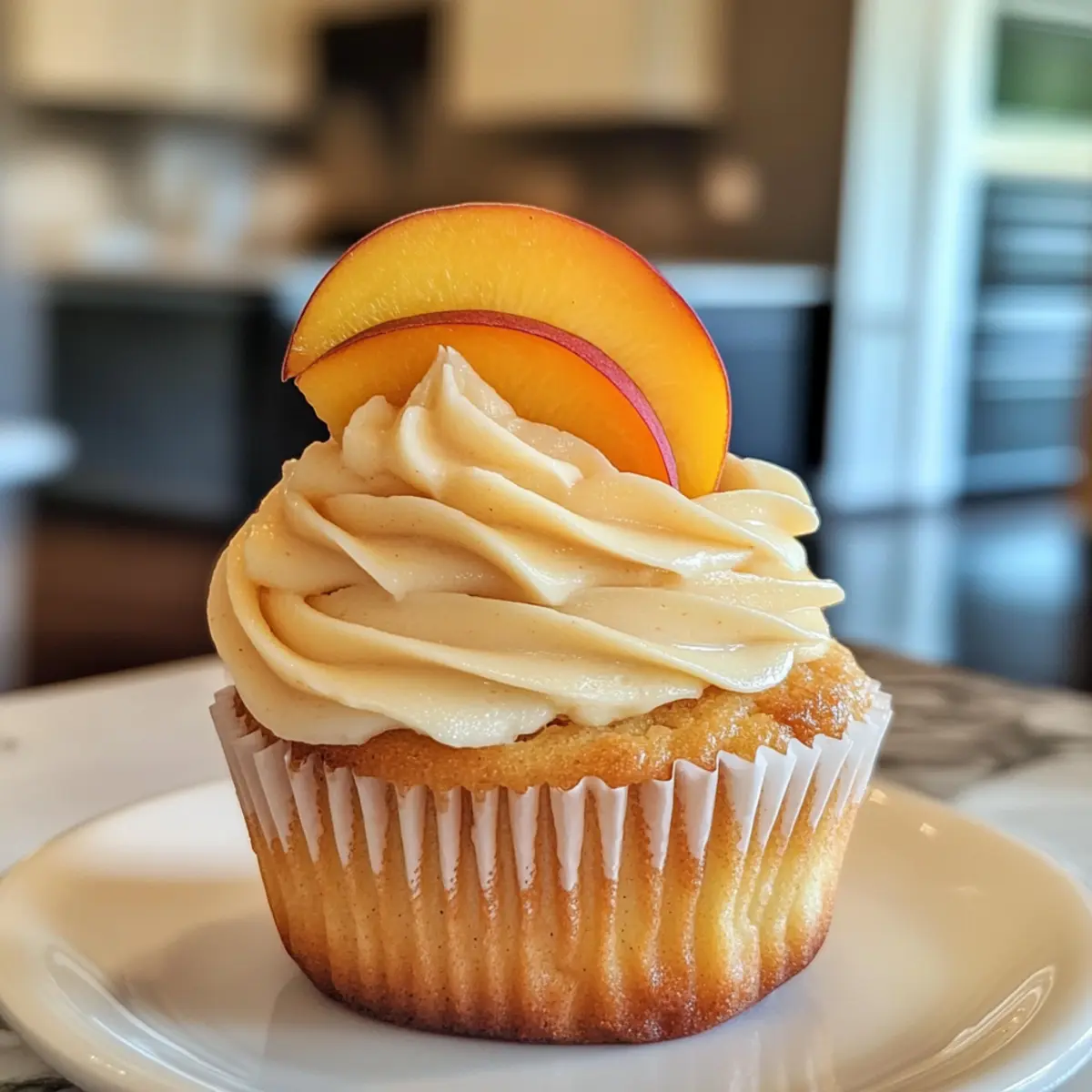 Honey Peach Cream Cheese Cupcakes for a Sweet Summer Treat