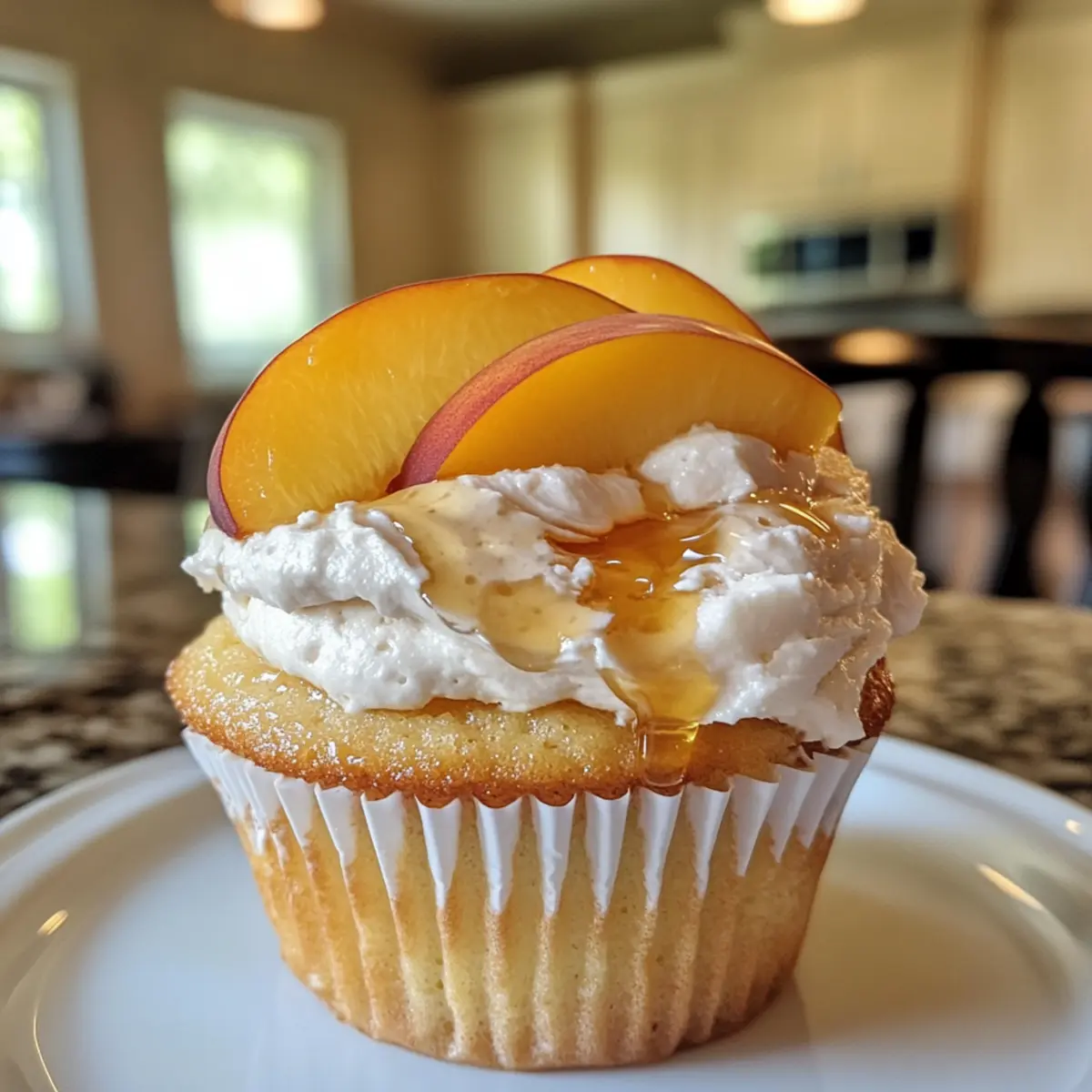Honey Peach Cream Cheese Cupcakes for a Dreamy Summer Treat