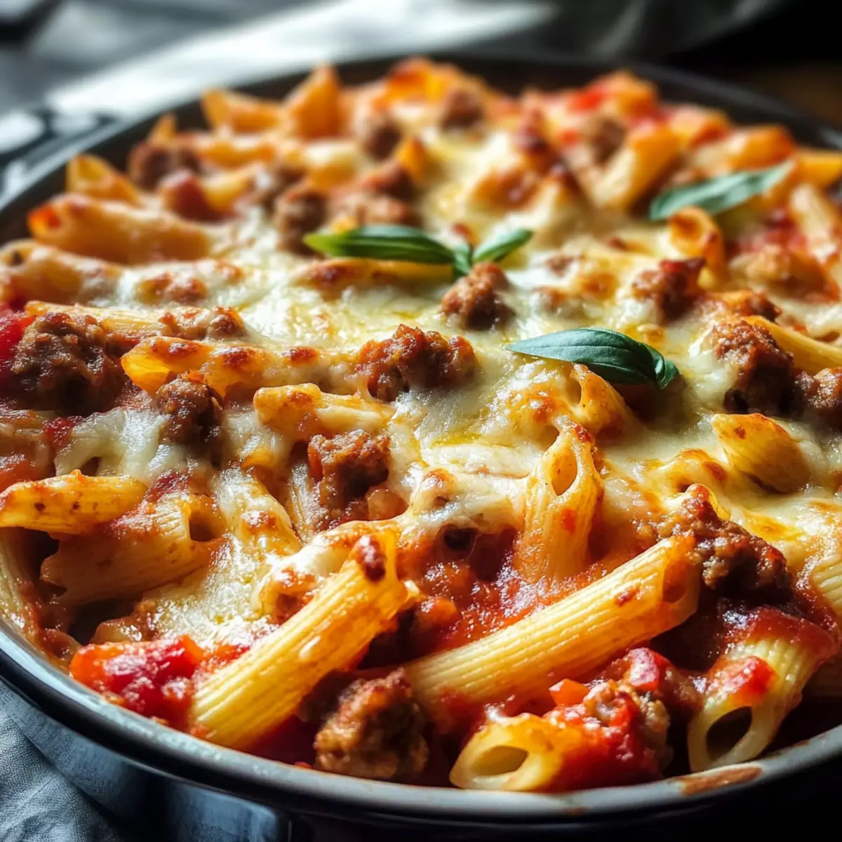 Cheesy Italian Sausage Penne Casserole for Cozy Nights