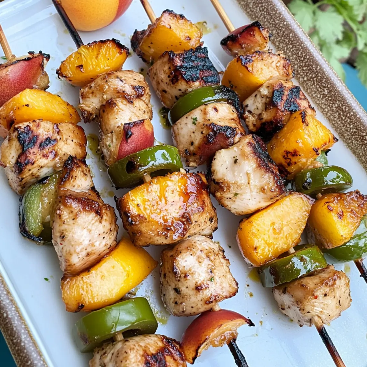 Peach Jalapeño Chicken Skewers That Ignite Your Grill Game