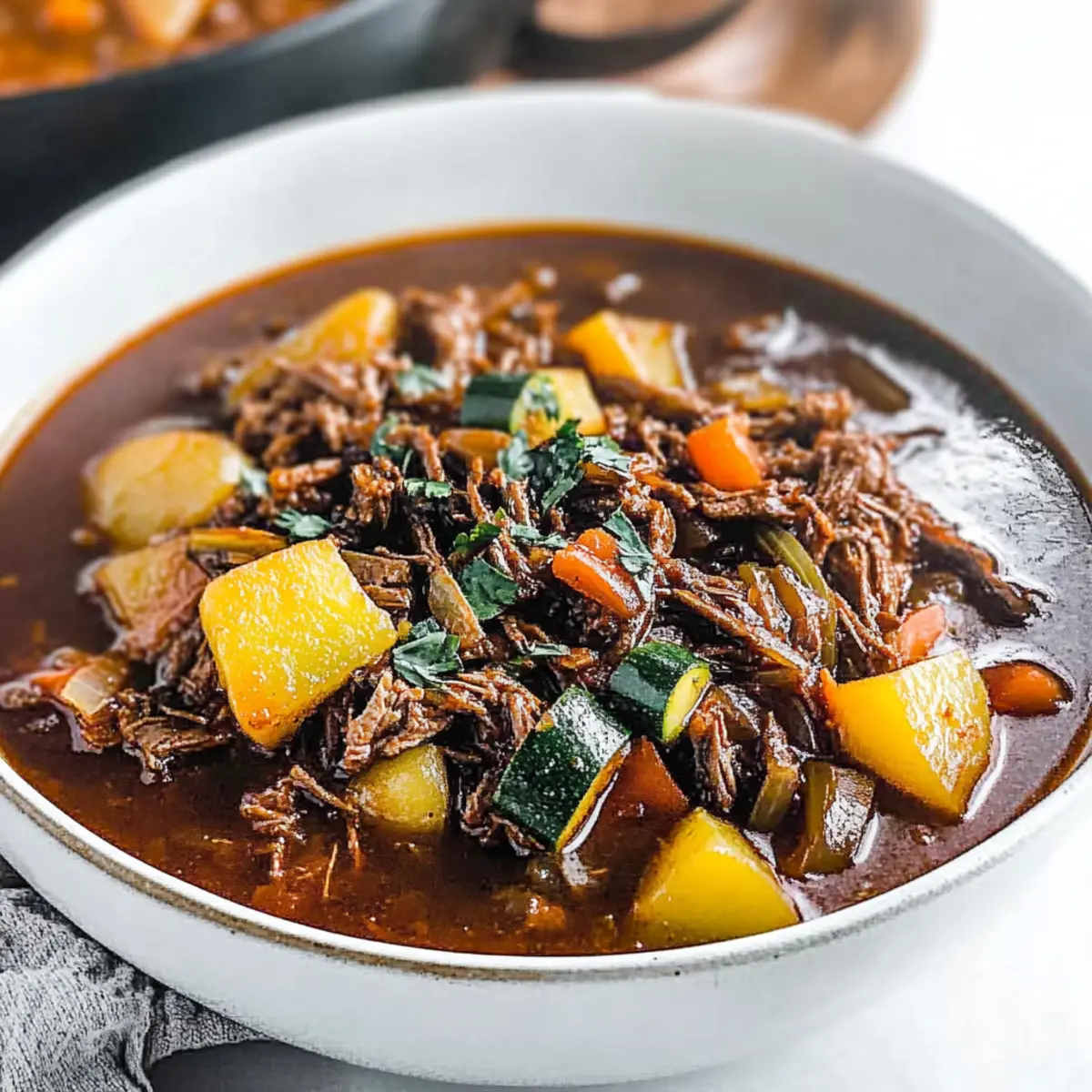 Mouthwatering Slow-Cooked Picadillo with Shredded Beef