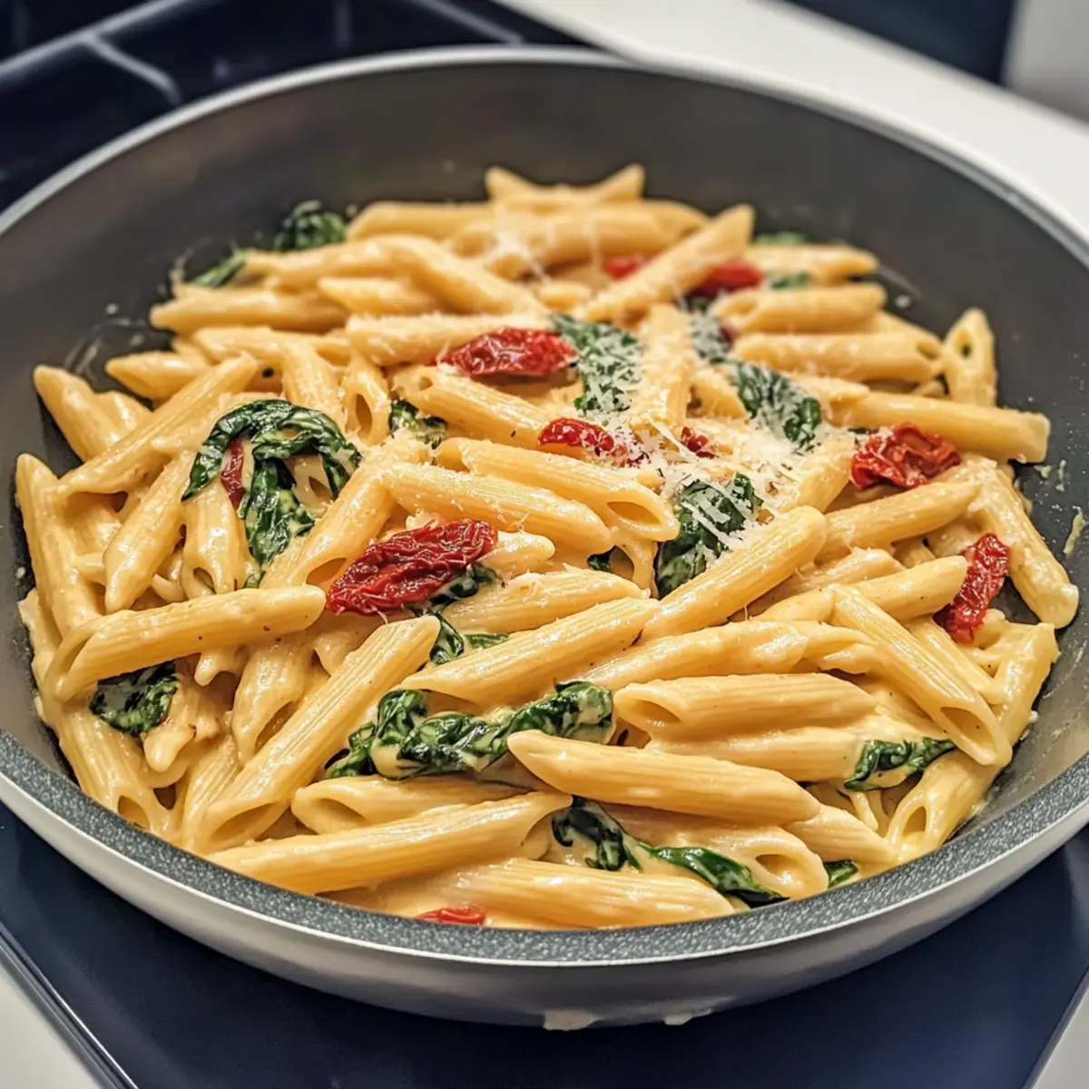 One-Pot Spinach Tomato Pasta That's Pure Comfort
