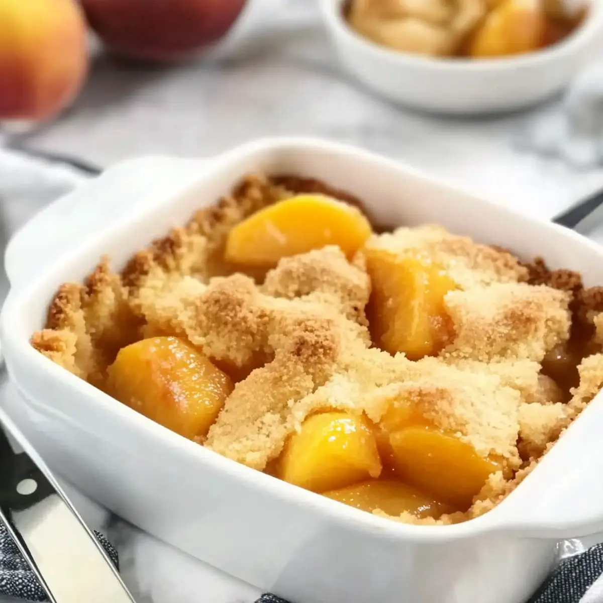 Irresistible 4-Ingredient Peach Dump Cake Recipe You’ll Love