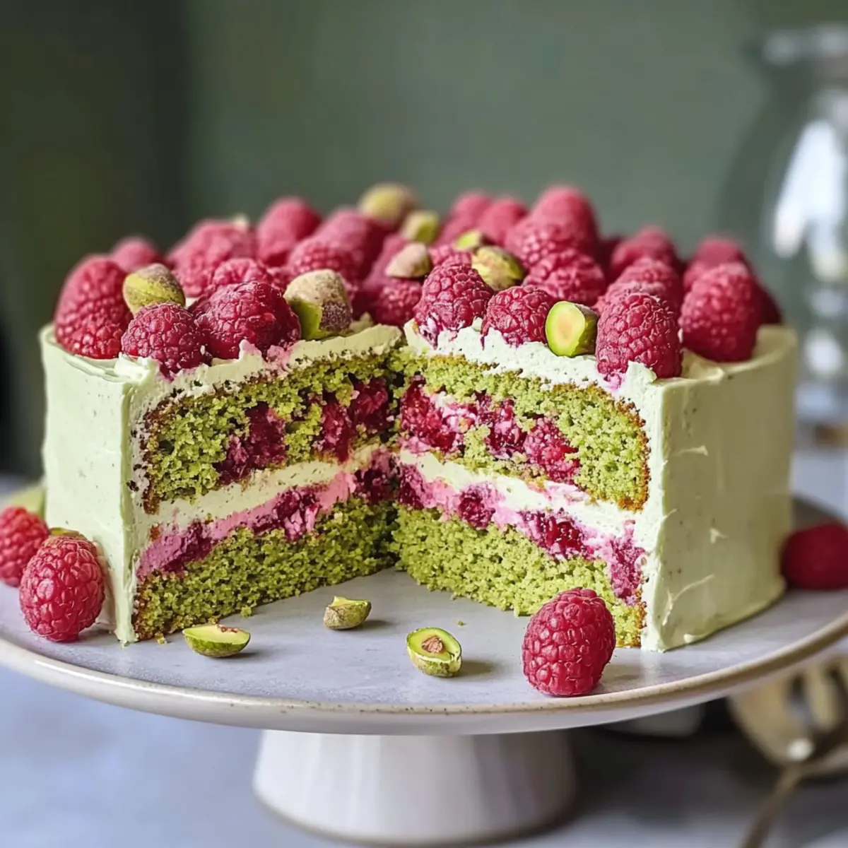 Pistachio Raspberry Cake to Wow Your Guests Every Time