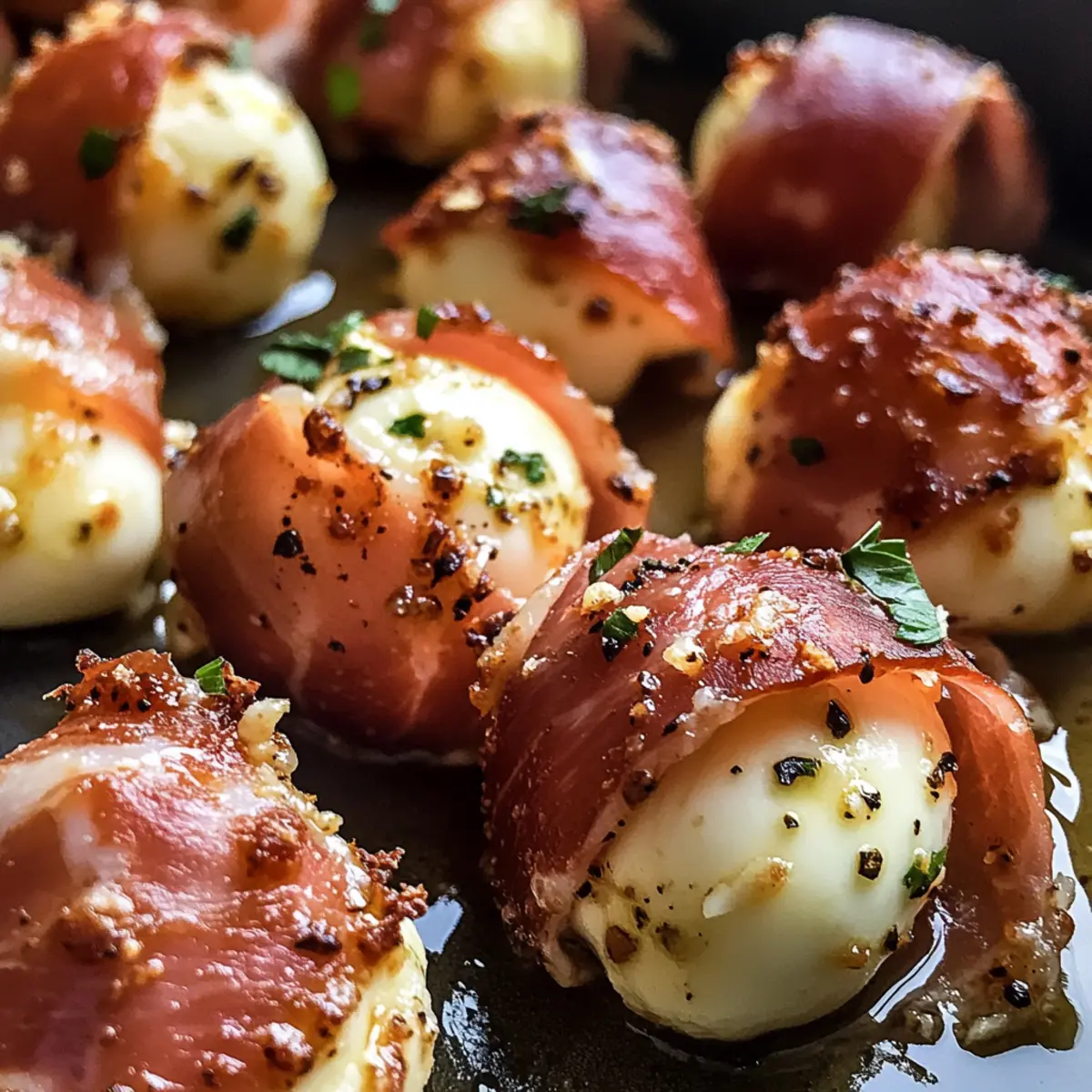 Savory Prosciutto Wrapped Mozzarella Bites in 30 Minutes