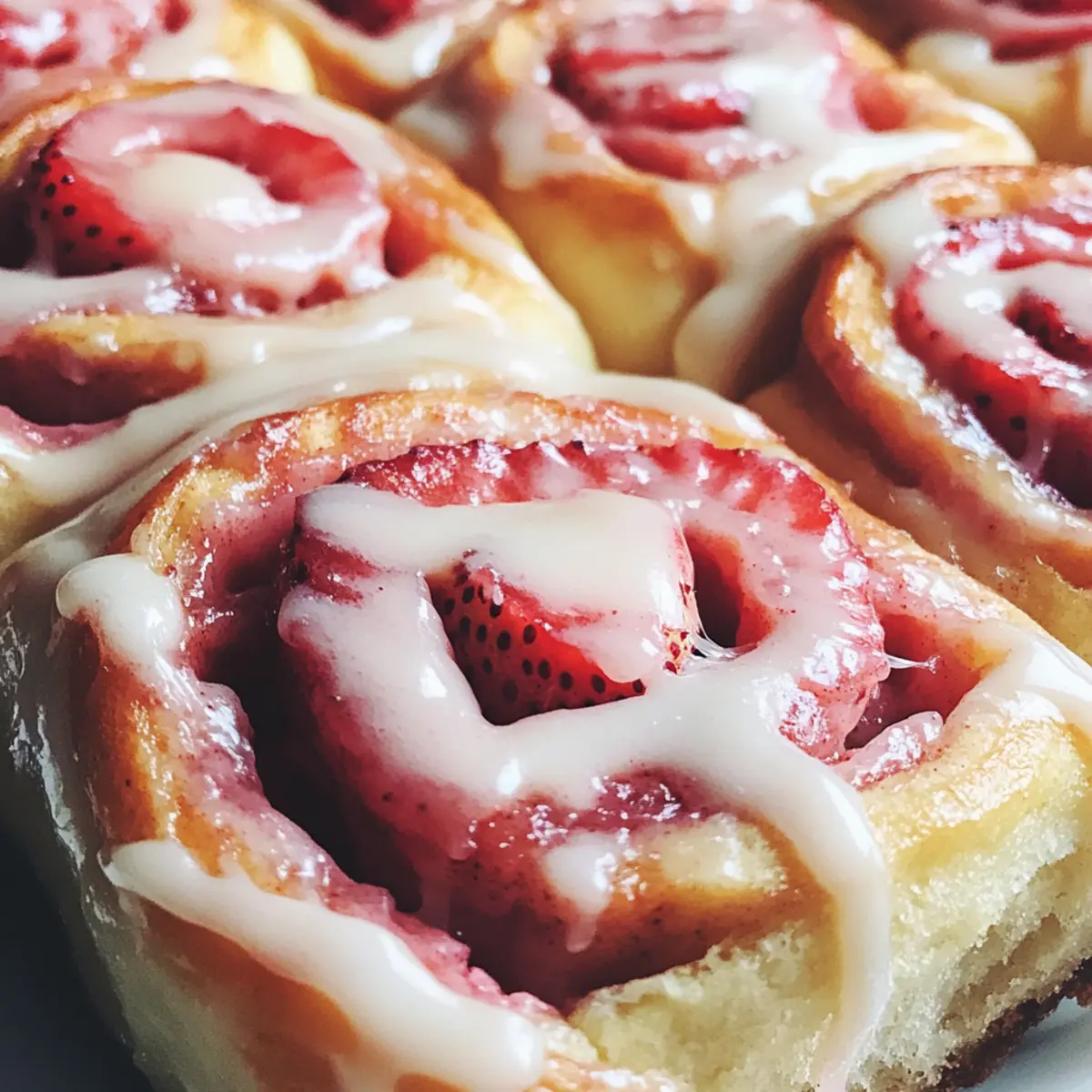 Irresistible Strawberry Cinnamon Rolls with Creamy Glaze