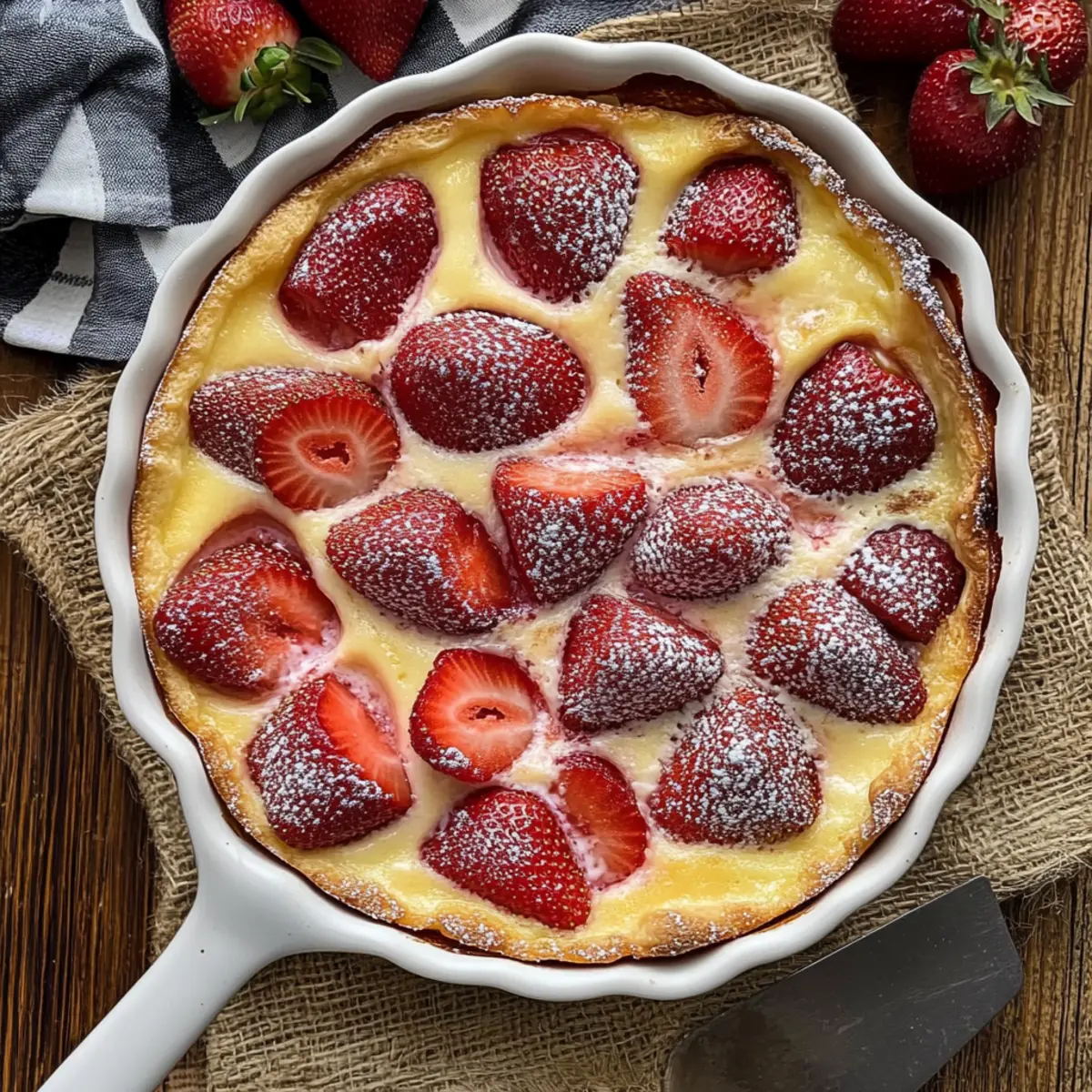 Delicious Strawberry Flaugnarde for Fresh Spring Flavors