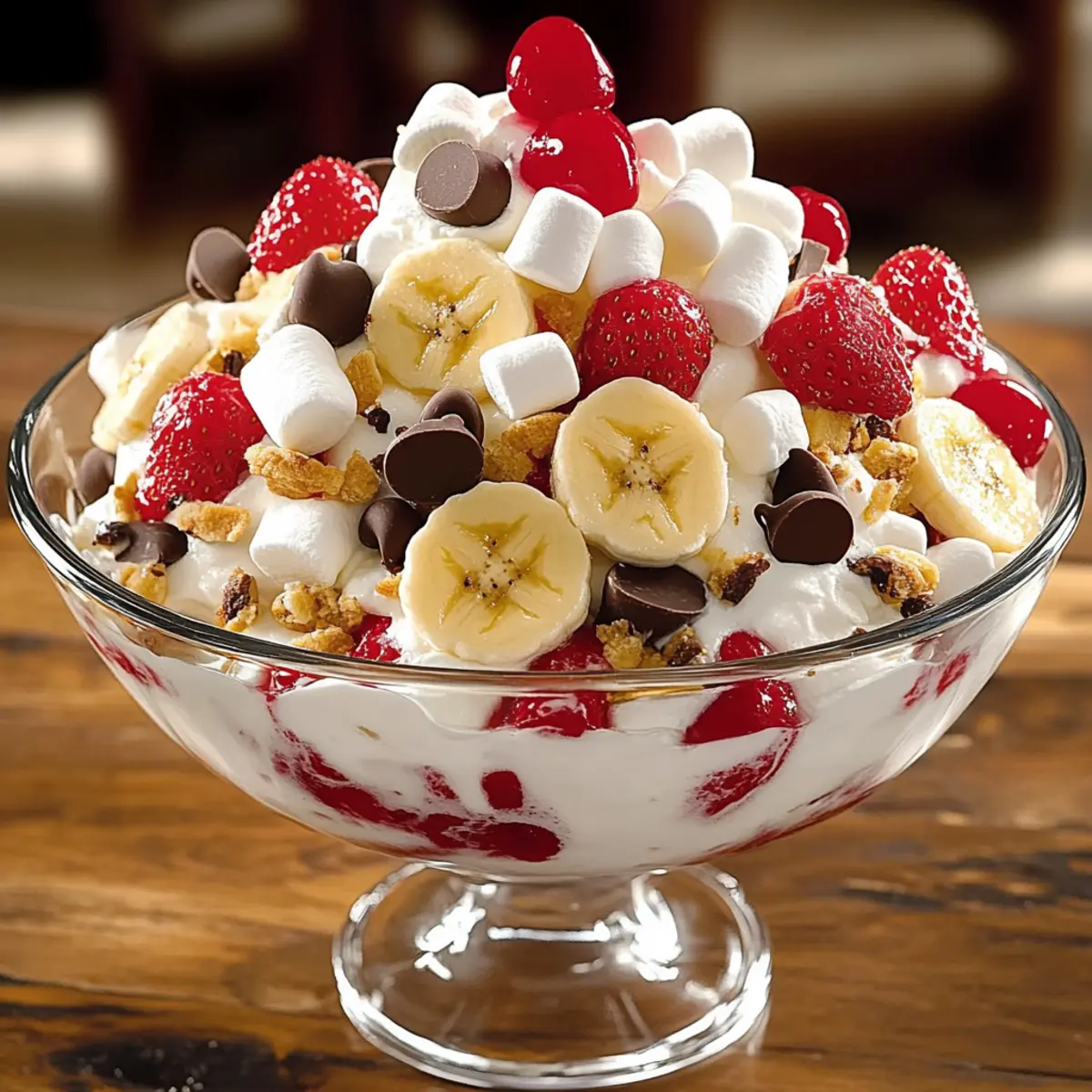 Banana Split Fluff Salad – Your Easy No-Bake Dessert Fix