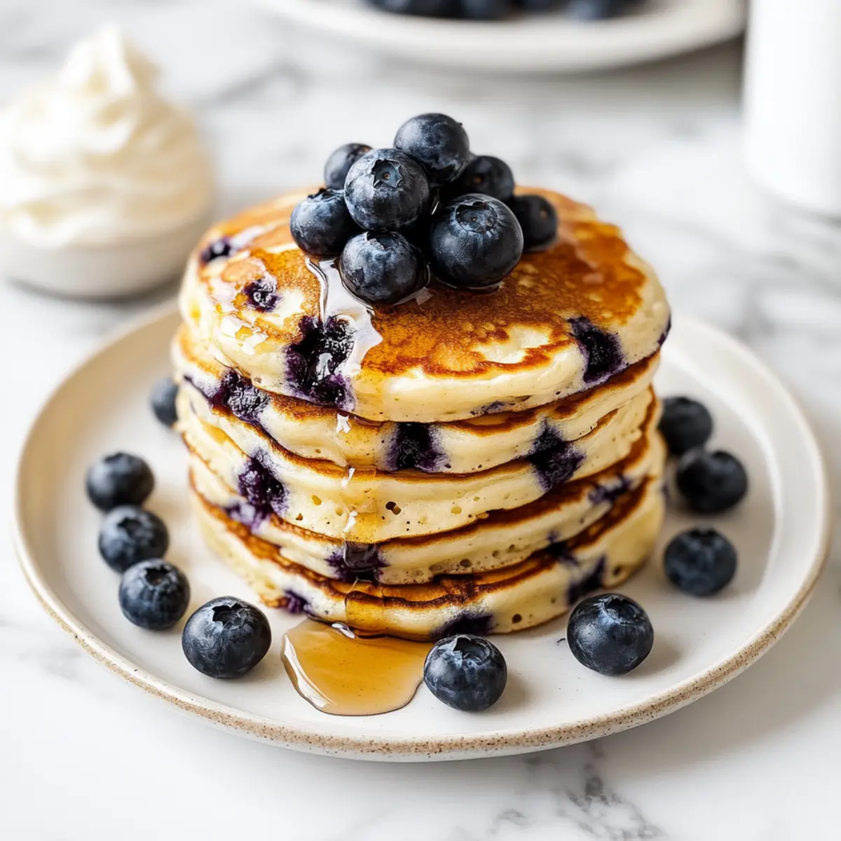Fluffy Blueberry Pancakes: A Wholesome Breakfast Delight