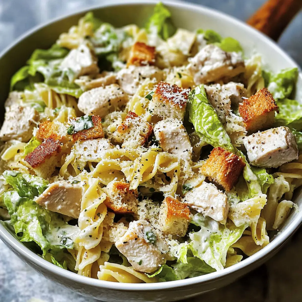 Easy Chicken Caesar Pasta Salad for a Flavorful Twist