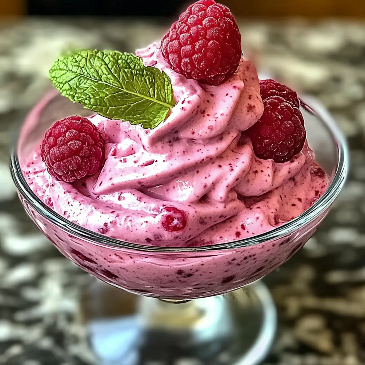 Light & Dreamy No-Bake Fresh Raspberry Cloud Mousse Recipe