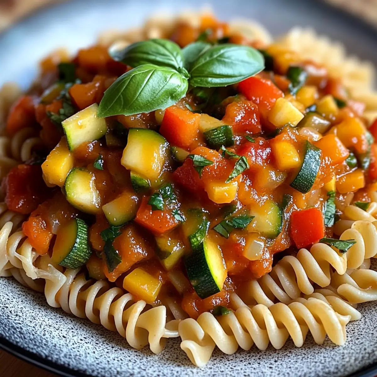 Healthy Pasta with Vegetable Sauce: A Flavorful Boost