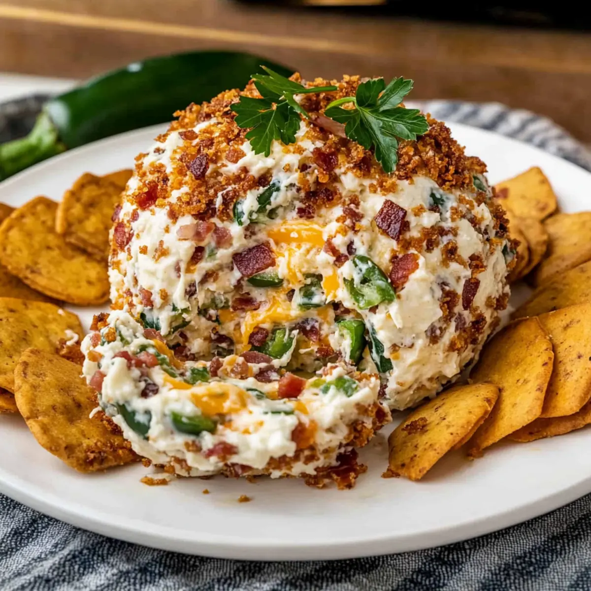 Irresistible Jalapeno Popper Cheese Ball for Party Perfection