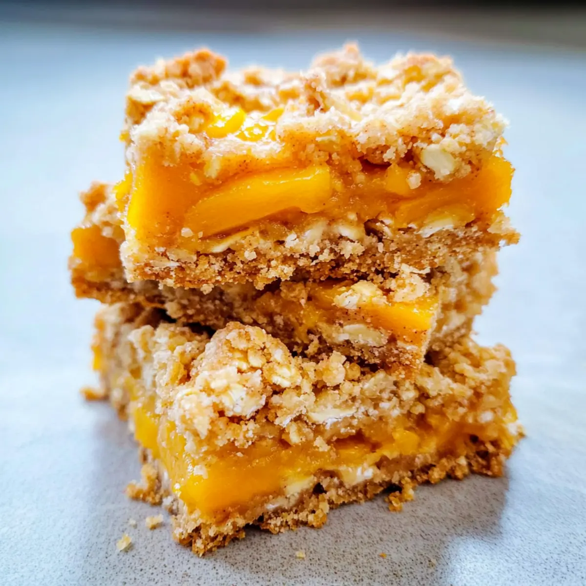 Mango Oatmeal Crumble Bars for a Healthy Sweet Treat