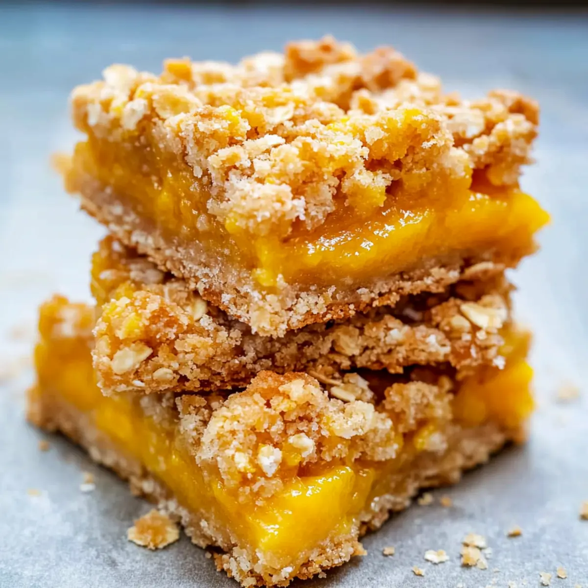 Mango Oatmeal Crumble Bars for a Sweet, Healthy Treat