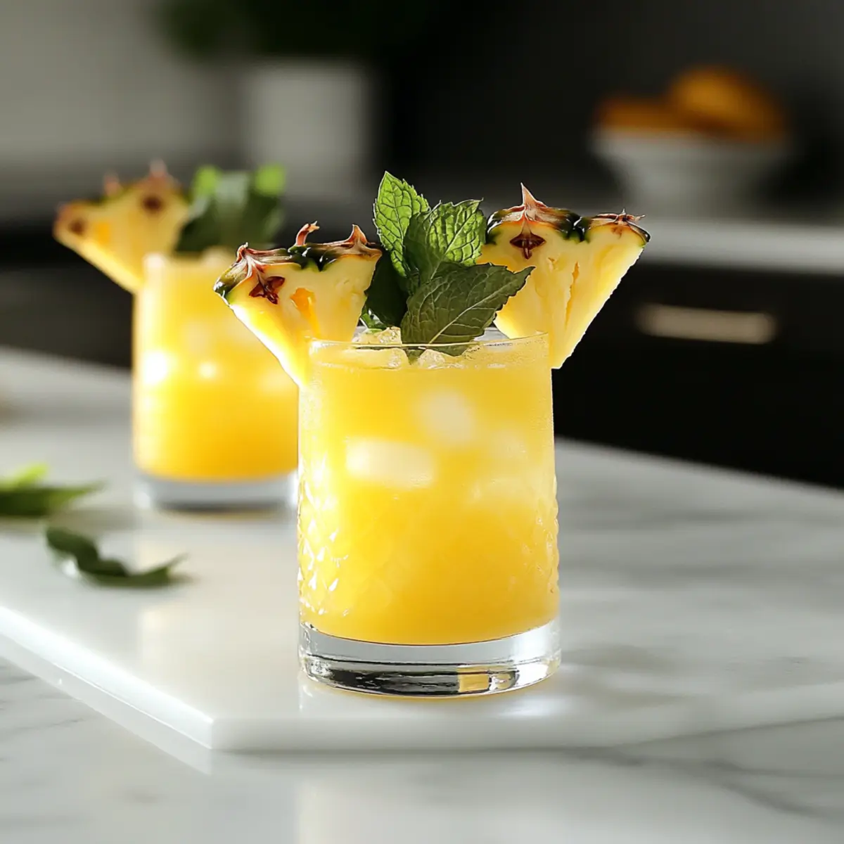 Tropical Pineapple Limoncello Prosecco Cocktail Bliss