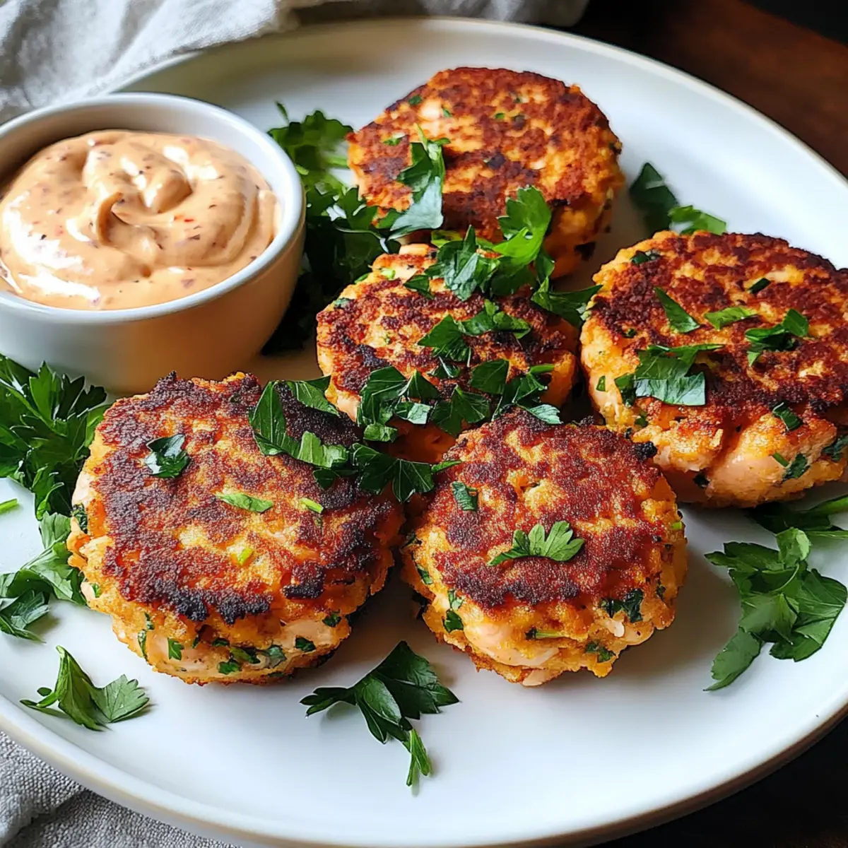 Spicy Salmon Cakes with Sriracha Aioli for Easy Weeknight Dinners