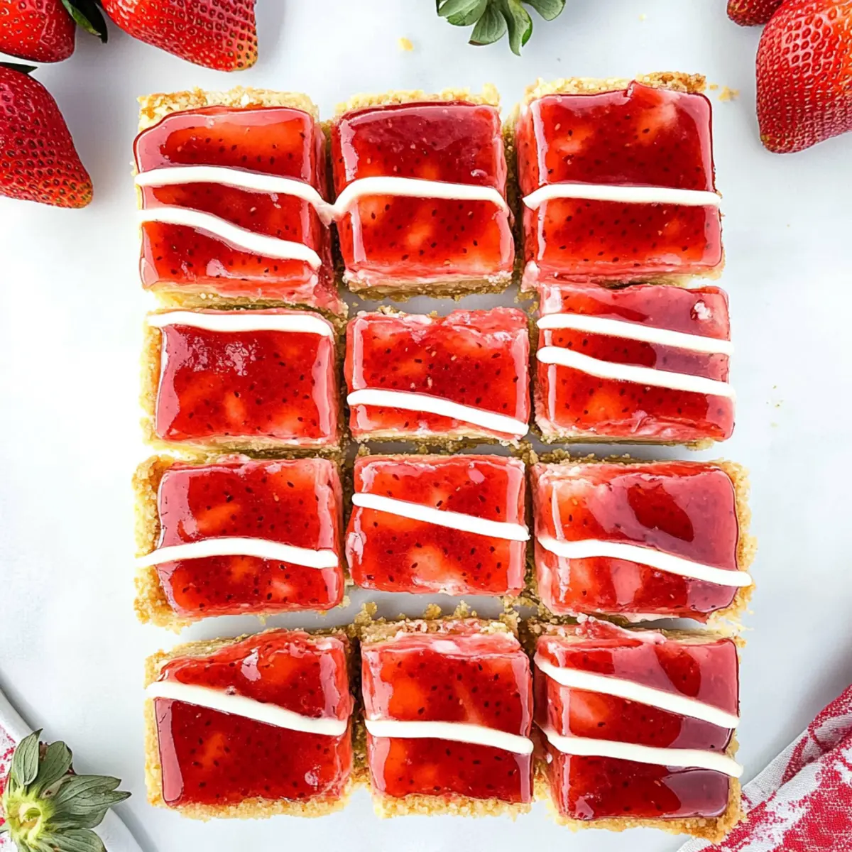 Creamy Philadelphia Cheesecake Bars with Strawberry Bliss