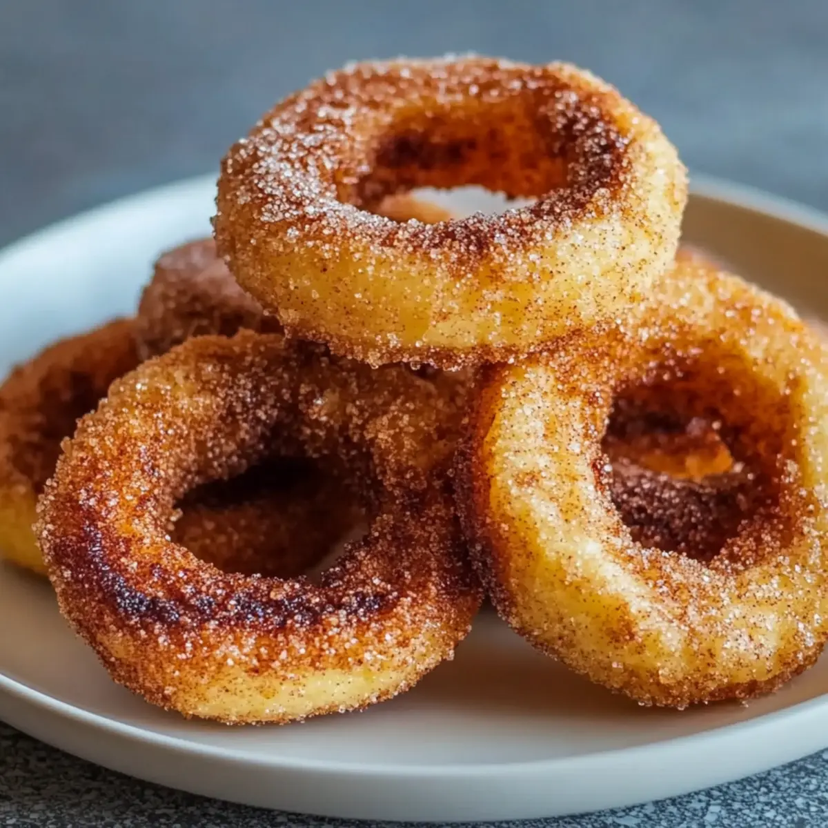 Air Fryer Cinnamon Apple Rings: Healthy Fall Delight