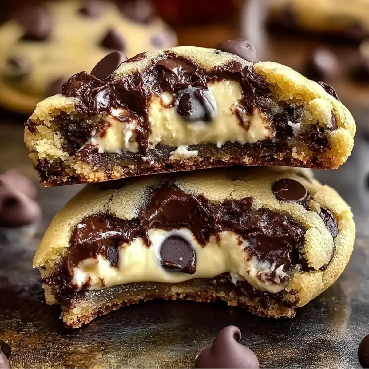 Cheesecake Stuffed Chocolate Chip Cookies that Wow Every Bite