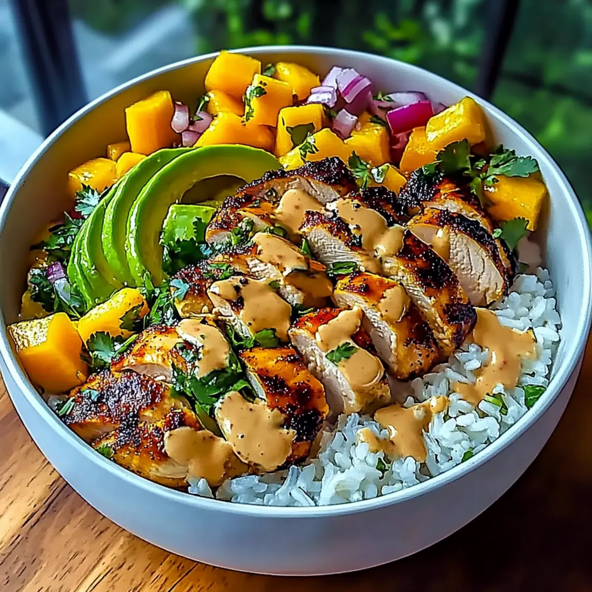 Irresistible 30-Min Chicken Mango Rice Bowl for Tropical Bliss