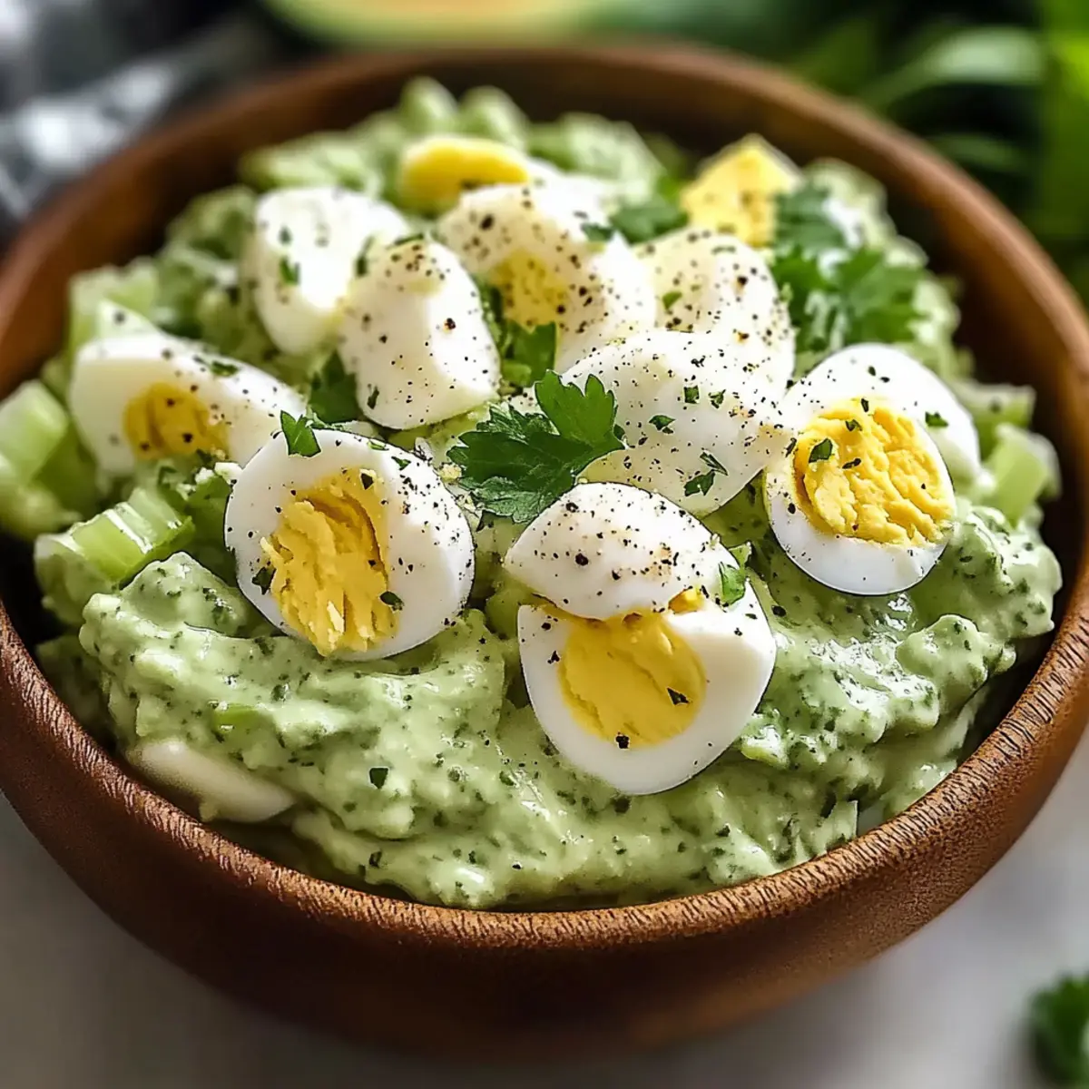 Creamy Avocado Egg Salad with Cottage Cheese Delight